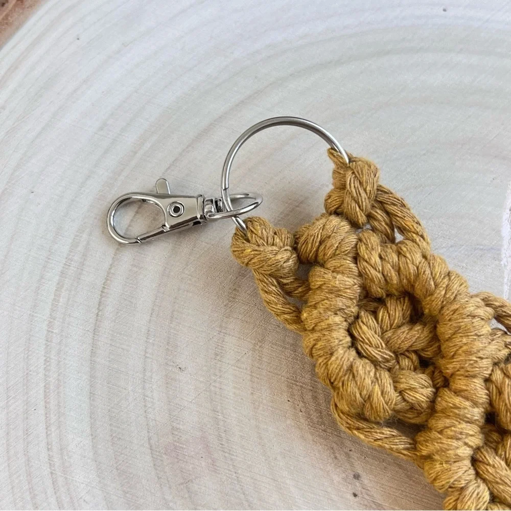 Macrame Keychain Boho Chic Style